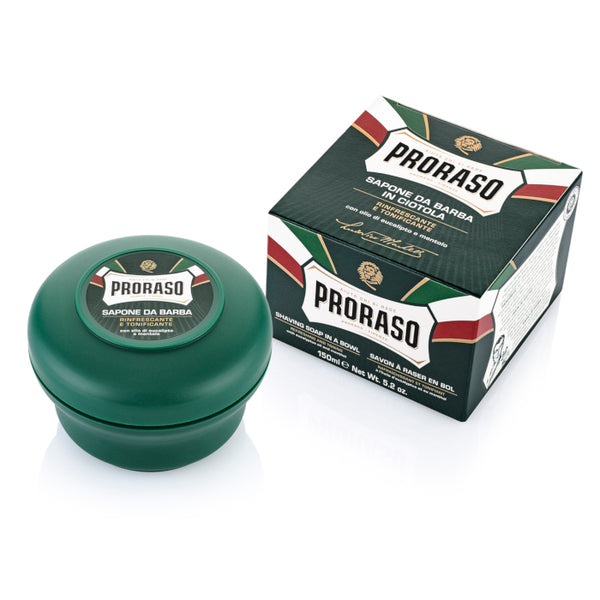 Proraso Green Shaving Soap in a Bowl (Eucalyptus & Menthol) 150ml/5oz