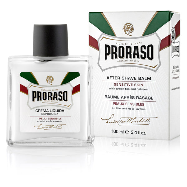 Proraso White Sensitive Skin After Shave Balm With Green Tea 100ml