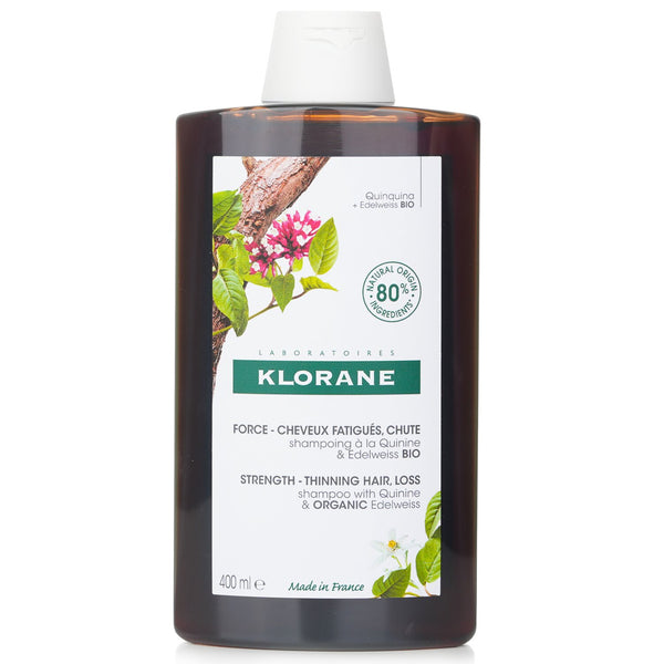 Klorane Shampoo With Quinine & Organic Edelweiss (Strength Thinning Hair)  400ml
