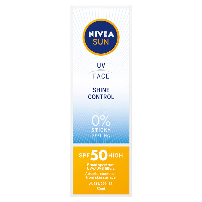 Nivea Sun UV Face Shine Control SPF 50 Sunscreen 50ml/1.7oz