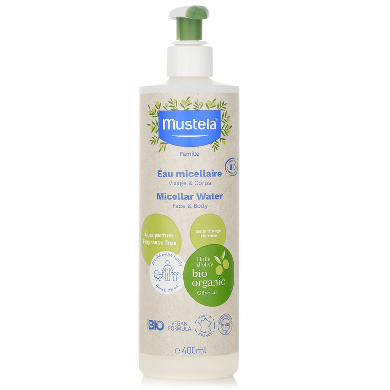 Mustela Bio Organic Micellar Water (For Face & Body)  400ml