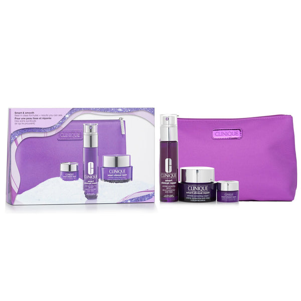 Clinique Smart & Smooth Skincare Set:  3pcs+1bag