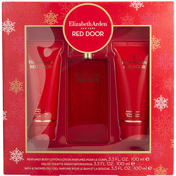 Elizabeth Arden Red Door Eau De Toilette Spray (new Packaging) & Body Lotion & Shower Gel 100ml/3.3oz