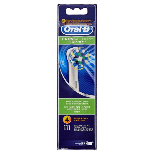 Oral B Power Brush Refill Cross Action 4 Pack
