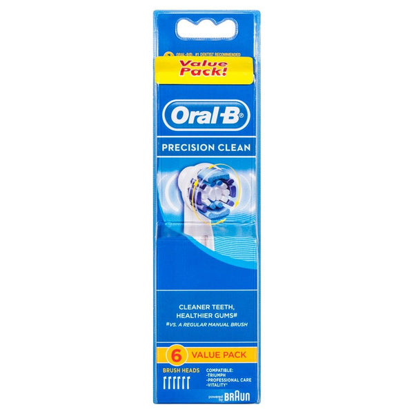 Oral B Power Brush Refill Precision Clean 6 Pack