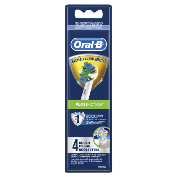 Oral B Power Brush Refill Floss Action 4 Pack