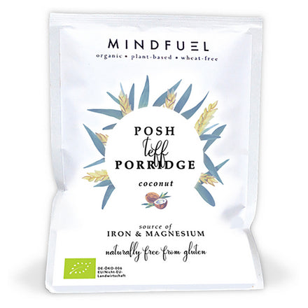 Mindfuel Organic Teff Porridge - Coconut Sachet 53g