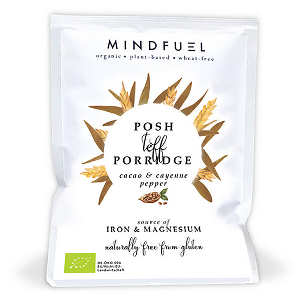 Mindfuel Organic Teff Porridge - Cacao Sachet 57g