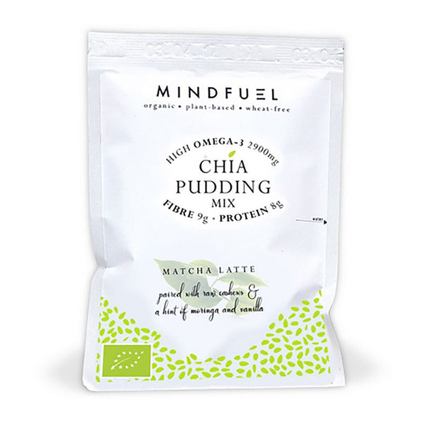 Mindfuel Organic Chia Pudding - Matcha Latte Sachet 50g