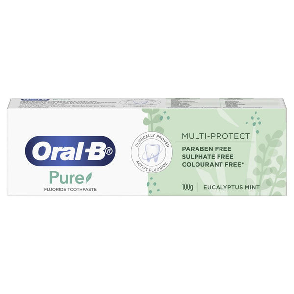 Oral B 100g Pure Toothpaste Multi Protect Eucalyptus Mint