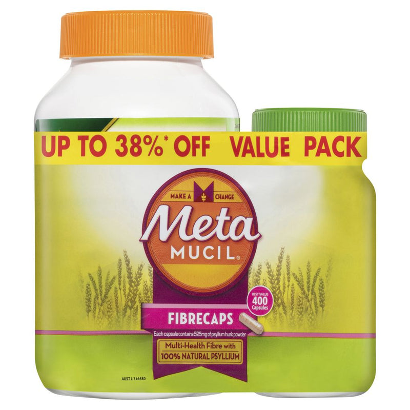 Metamucil Fibrecaps 300 + 100 Bundle