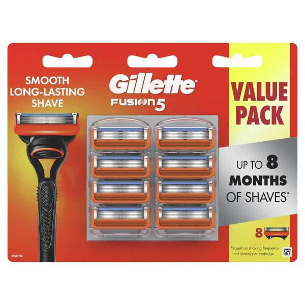 Gillette Fusion Razor Blades 8 Cartridges Refills