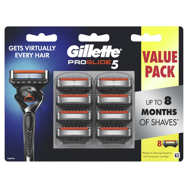 Gillette Proglide Flexball Razor Blades 8 Cartridges Refills