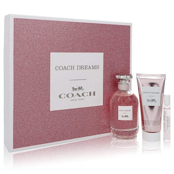 Coach Coach Dreams Gift Set - Eau De Parfum Spray + 3. Body Lotion + Mini Eau De Parfum Spray 0.25 oz