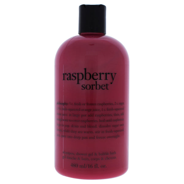 Philosophy Raspberry Sorbet Shampoo, Bath & Shower Gel by Philosophy for Unisex - 16 oz Shower Gel