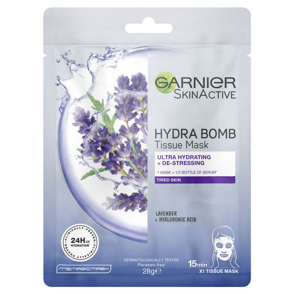 Garnier Skinactive Hydra Bomb Tissue Face Mask Lavender