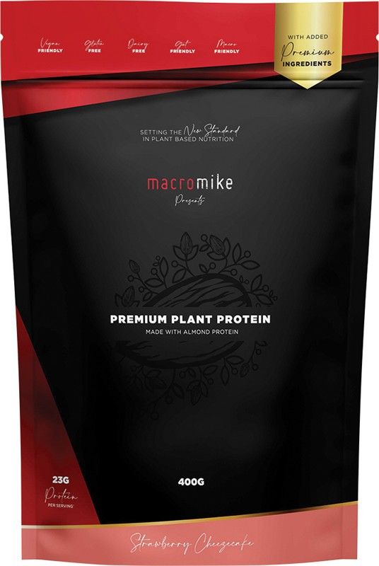 Macro Mike Premium Plant Protein Almond Strawberry Cheezecake 400g