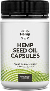 Essential Hemp Seed Oil Capsules X100