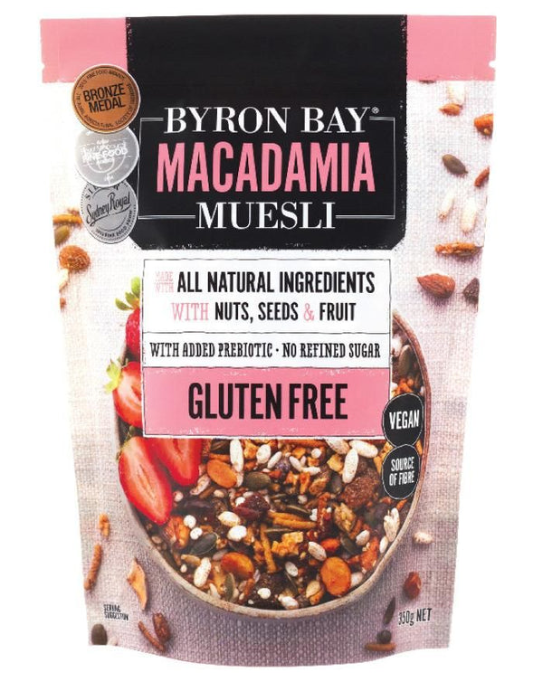 Byron Bay Muesli Prebiotic Gluten Free Vegan 350g