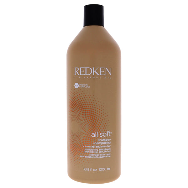 Redken All Soft Shampoo by Redken for Unisex - 33.8 oz Shampoo