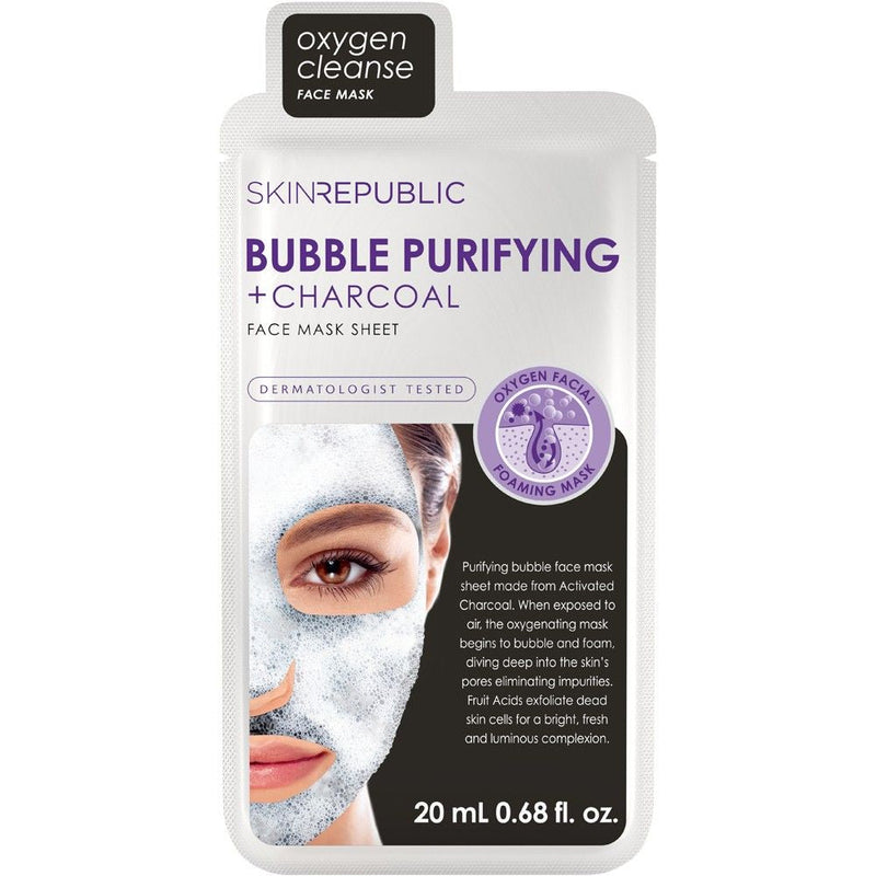 Skin Republic Bubble Purifying & Charcoal Face Mask 20ml