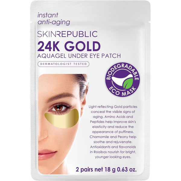 Skin Republic Gold Aquagel Under Eye Patches (2 Applications) 18g