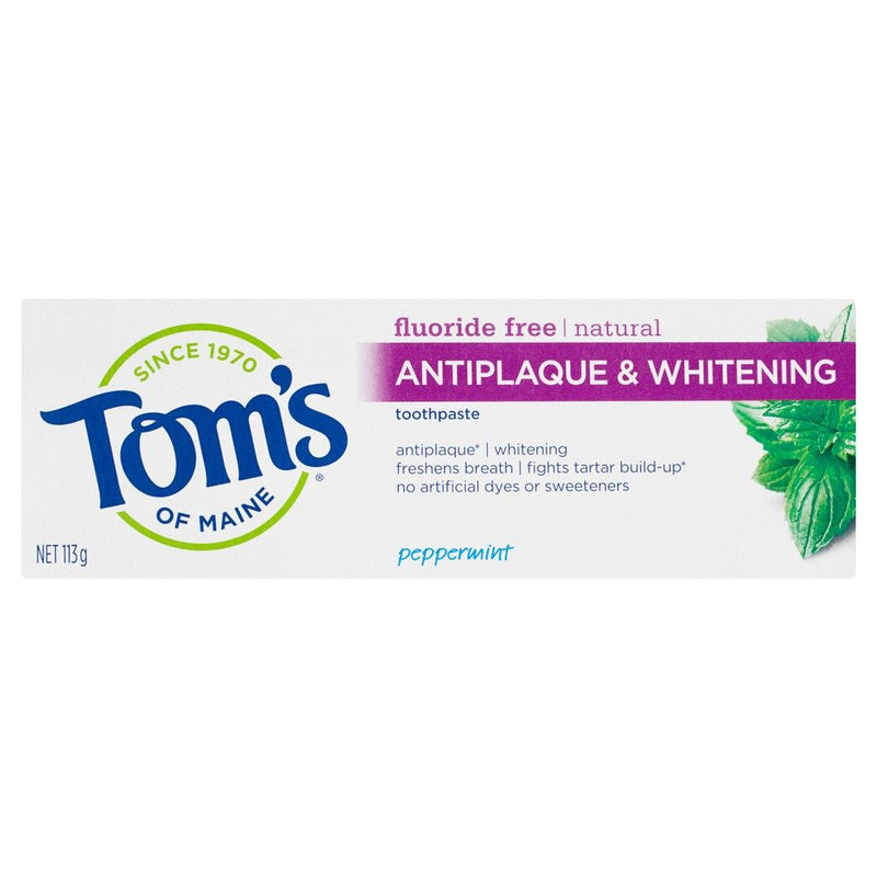 Toms Antiplaque & Whitening Toothpaste 113g