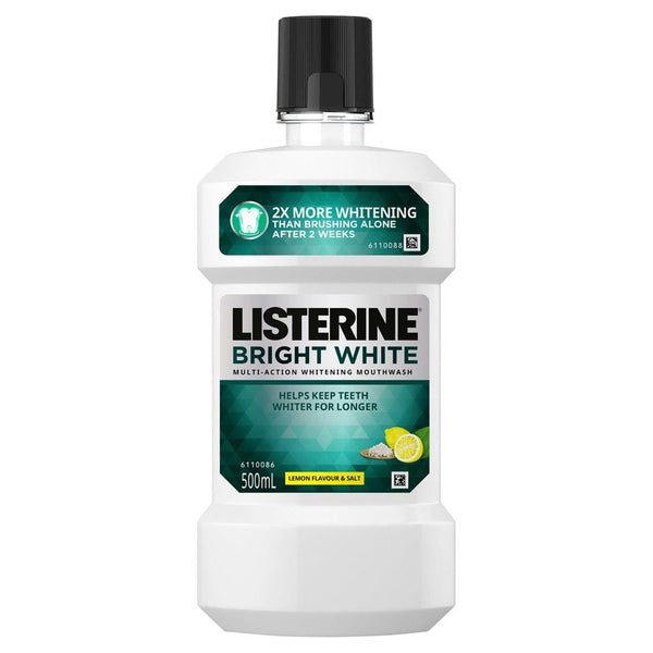 Listerine Bright White Mouthwash 500ml