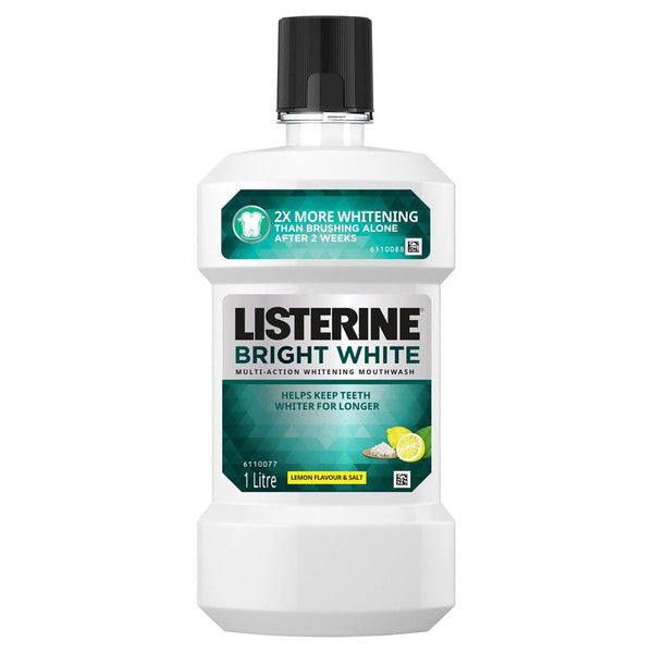 Listerine Bright White Mouthwash 1L
