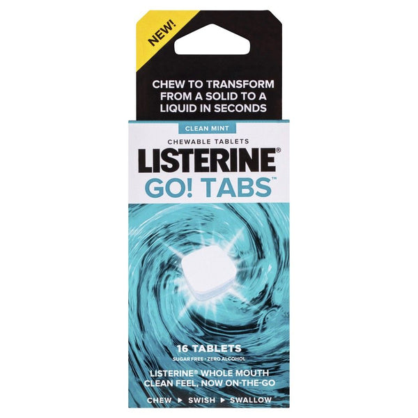 Listerine Go Tabs Clean Mint 16 Pack