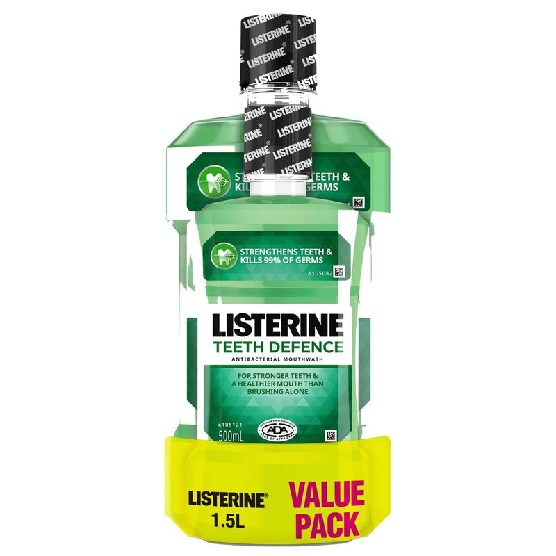 Listerine Mouthwash Teeth Defence 1L + 500ml