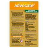 Advocate Dog 0-4 kg Small 3s