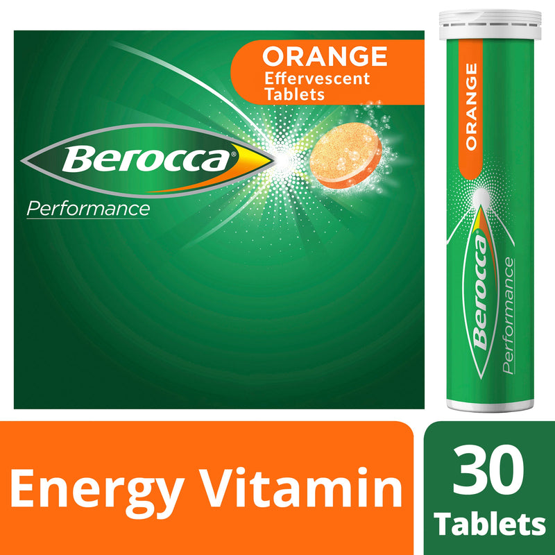 Berocca Energy Vitamin Orange Effervescent Tablets 30 Pack