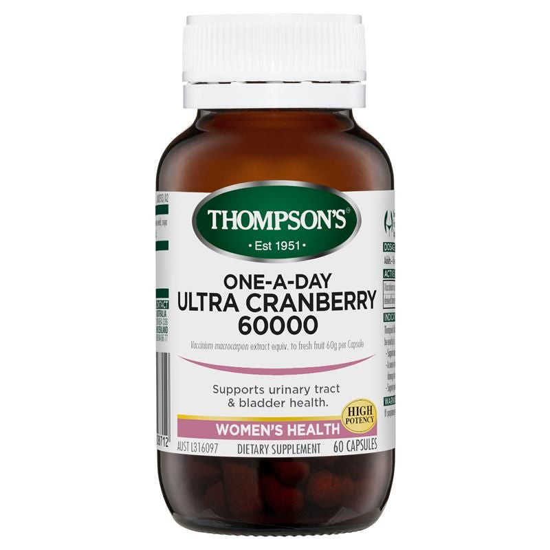 Thompson's One-A-Day Ultra Cranberry 60000mg 60 Capsules