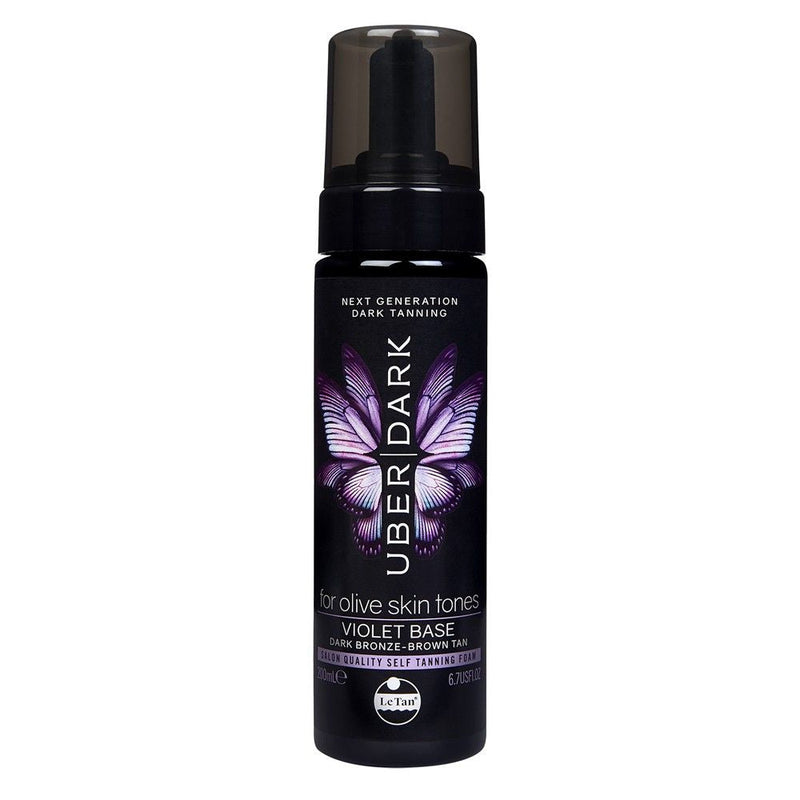 Le Tan Uber Dark Self Tanning Foam 200ml - Violet Base