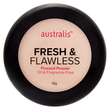 Australis Fresh & Flawless Pressed Powder 11g Light Beige