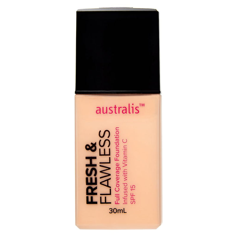 Australis Fresh & Flawless Foundation 30ml Shell