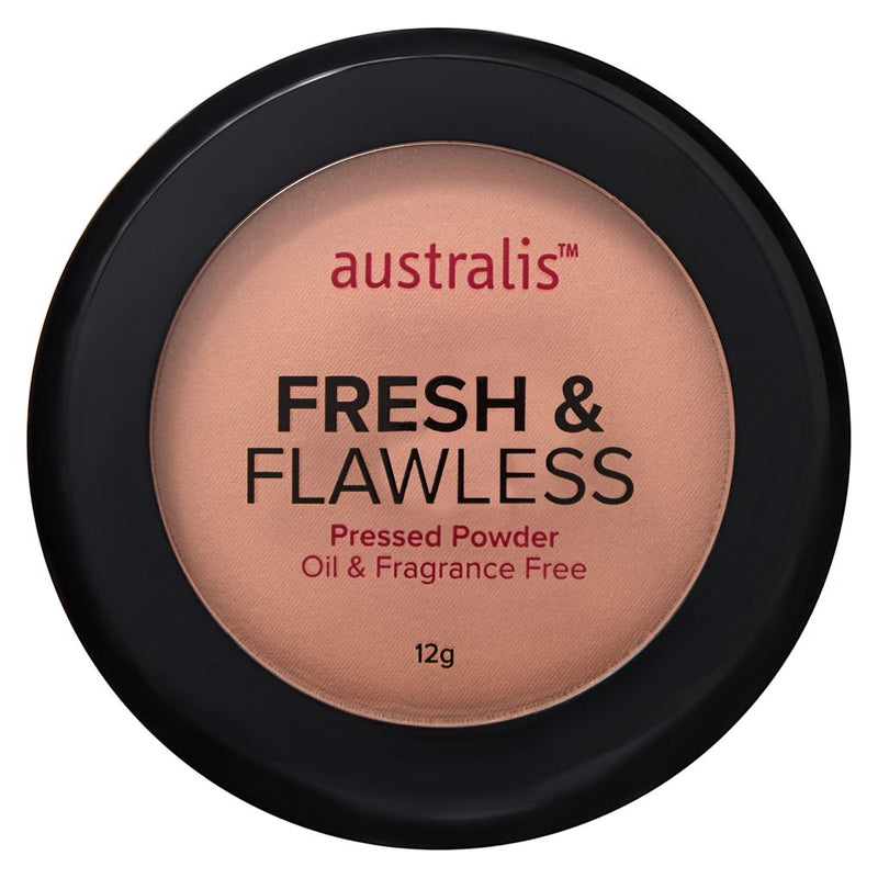 Australis Fresh & Flawless Pressed Powder 11g Light Beige