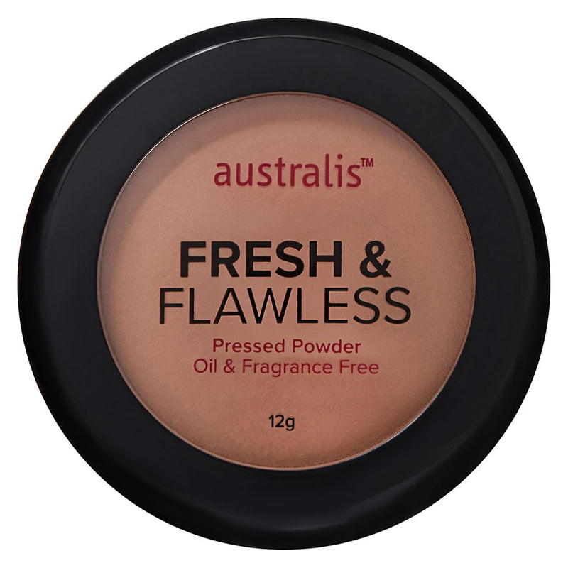 Australis Fresh & Flawless Pressed Powder 11g Light Beige