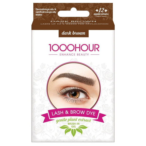 1000HOUR Plant Based Lash & Brow Dye Kit - Dark Brown