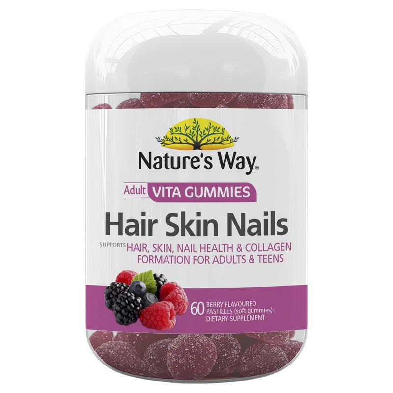Nature's Way Adult Vita Gummies Hair Skin Nail 60s