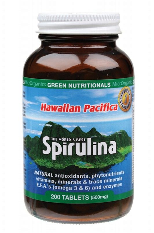 Green Nutritionals Hawaiian Pacifica Spirulina Tablets X200