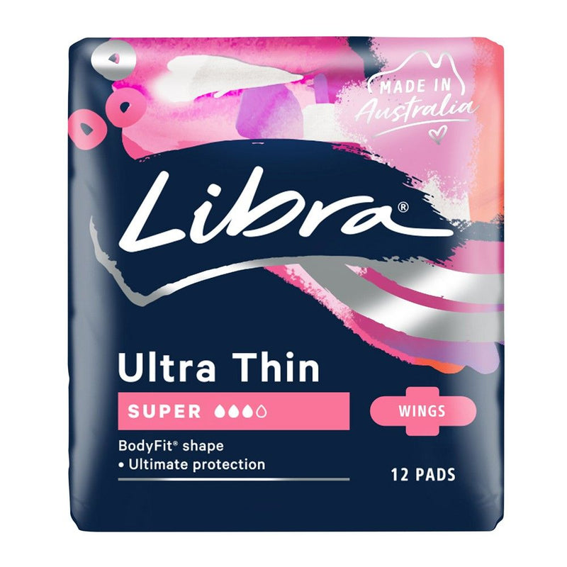 Libra Ultra Thin Pad Super Wing 12