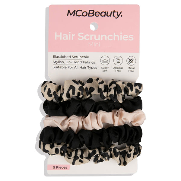 MCoBeauty Hair Scrunchies Mini 5 Pack - Print