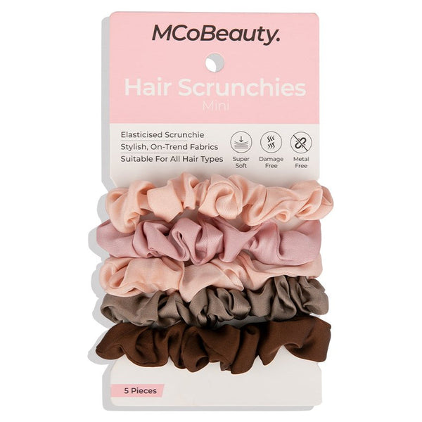 MCoBeauty Hair Scrunchies Mini 5 Pack - Plain