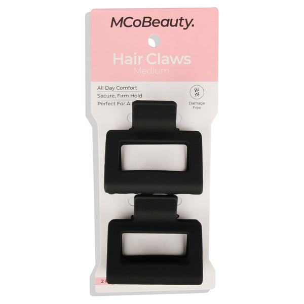 MCoBeauty Hair Claws Medium 2 Pack - Black