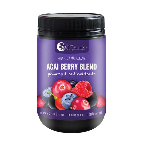 Nutra Organics Acai Berry Blend With Camu Camu 200g Powder