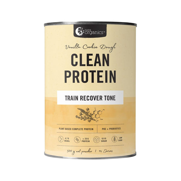 Nutra Organics Clean Protein Vanilla Cookie Dough 500g