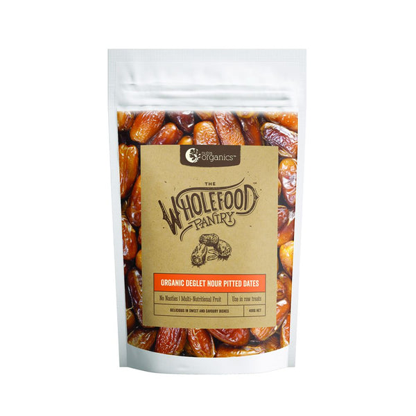 Nutra Organics Wholefood Pantry Organic Deglet Nour Pitted Dates 400g