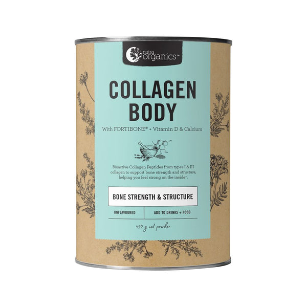 Nutra Organics Collagen Body With Fortibone Unflavoured 450g Powder
